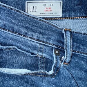 GAP Slim Fit Denim Jeans in Deep Blue